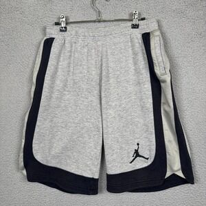 Jordan Shorts Kids XL Gray Black Jumpman Logo Basketball Athletic Lounge Sport